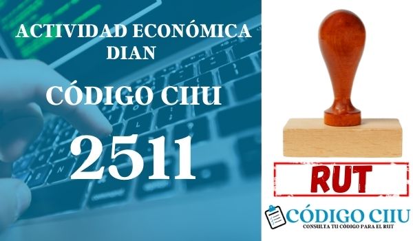 actididad economica 2511 ciiu dian rut