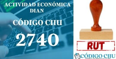 actididad economica 2740 ciiu dian rut