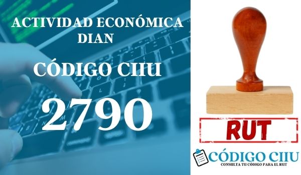 actididad economica 2790 ciiu dian rut