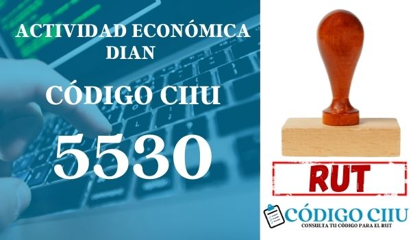 actididad economica 5530 ciiu dian rut