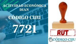 actididad economica 7721 ciiu dian rut