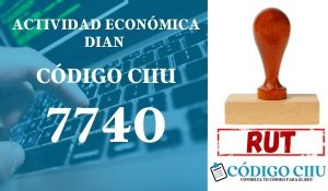 actididad economica 7740 ciiu dian rut